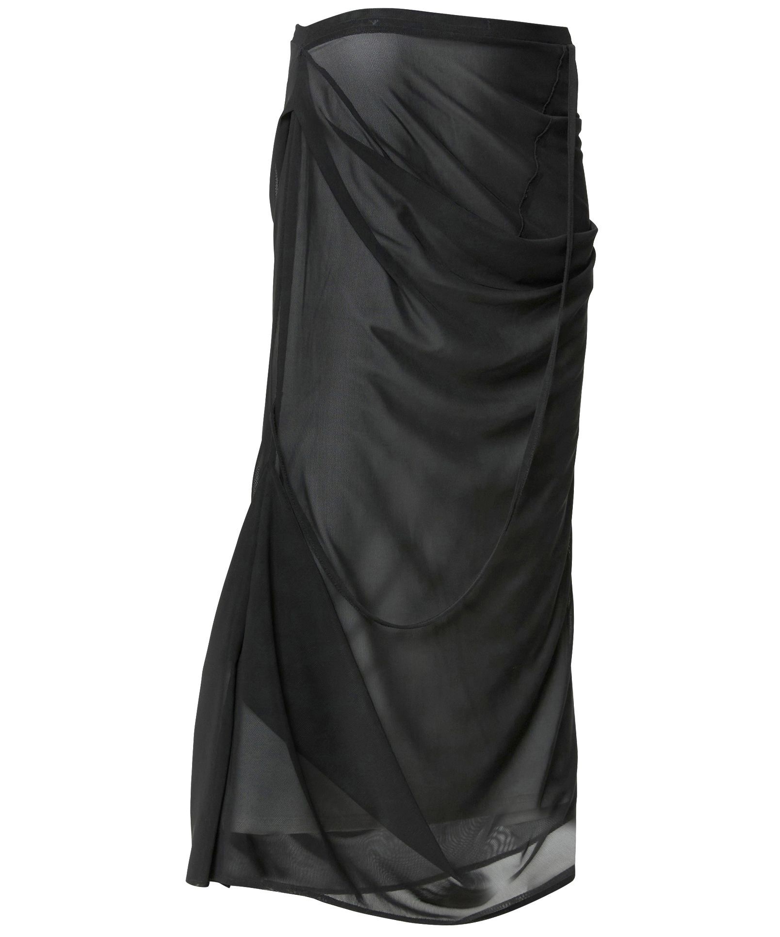 FLAREUP 垂墜感網紗層次長裙 FL-264_Black