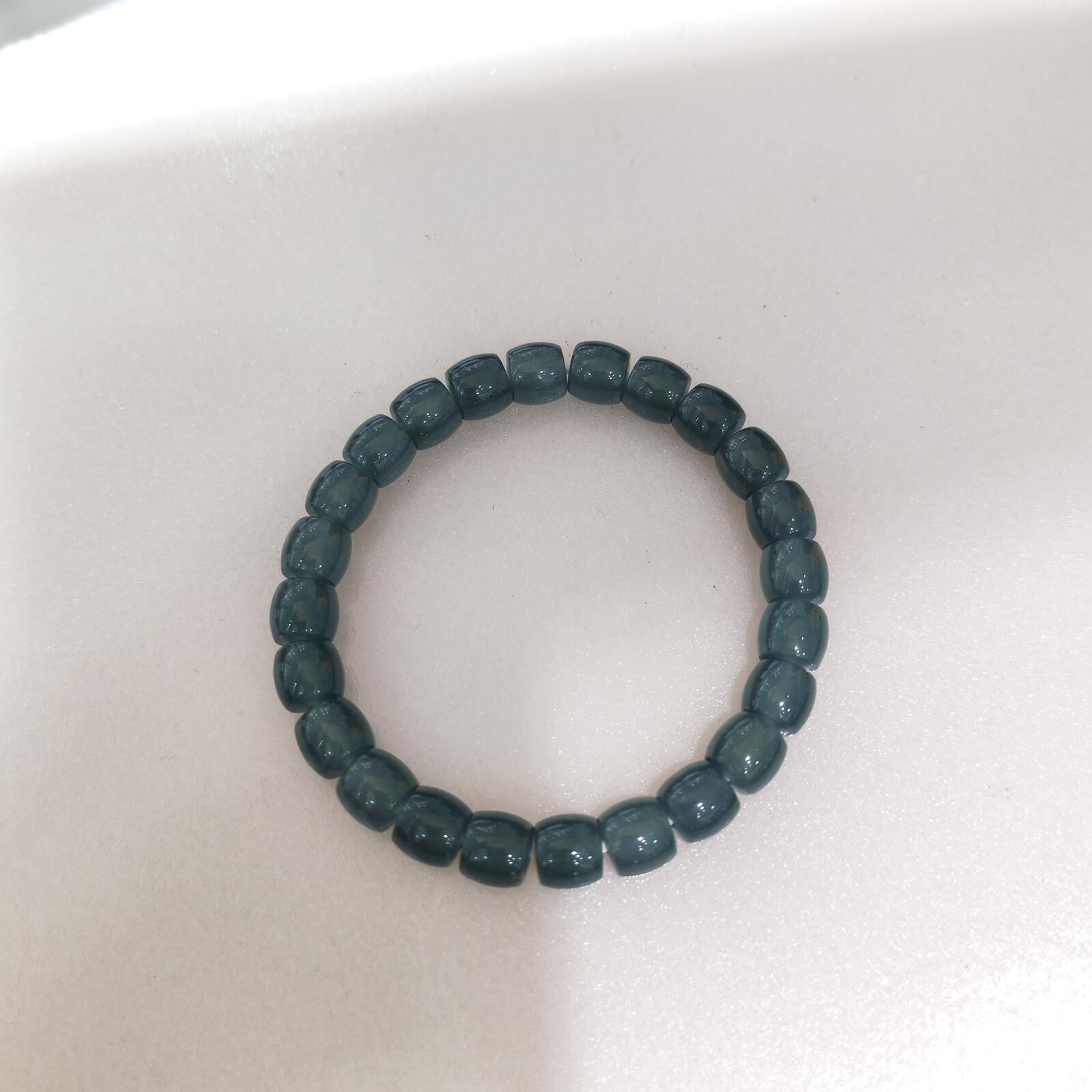 HKAG0411-331 藍水直切8mm手串 yy0442 (C31)【連證連盒】