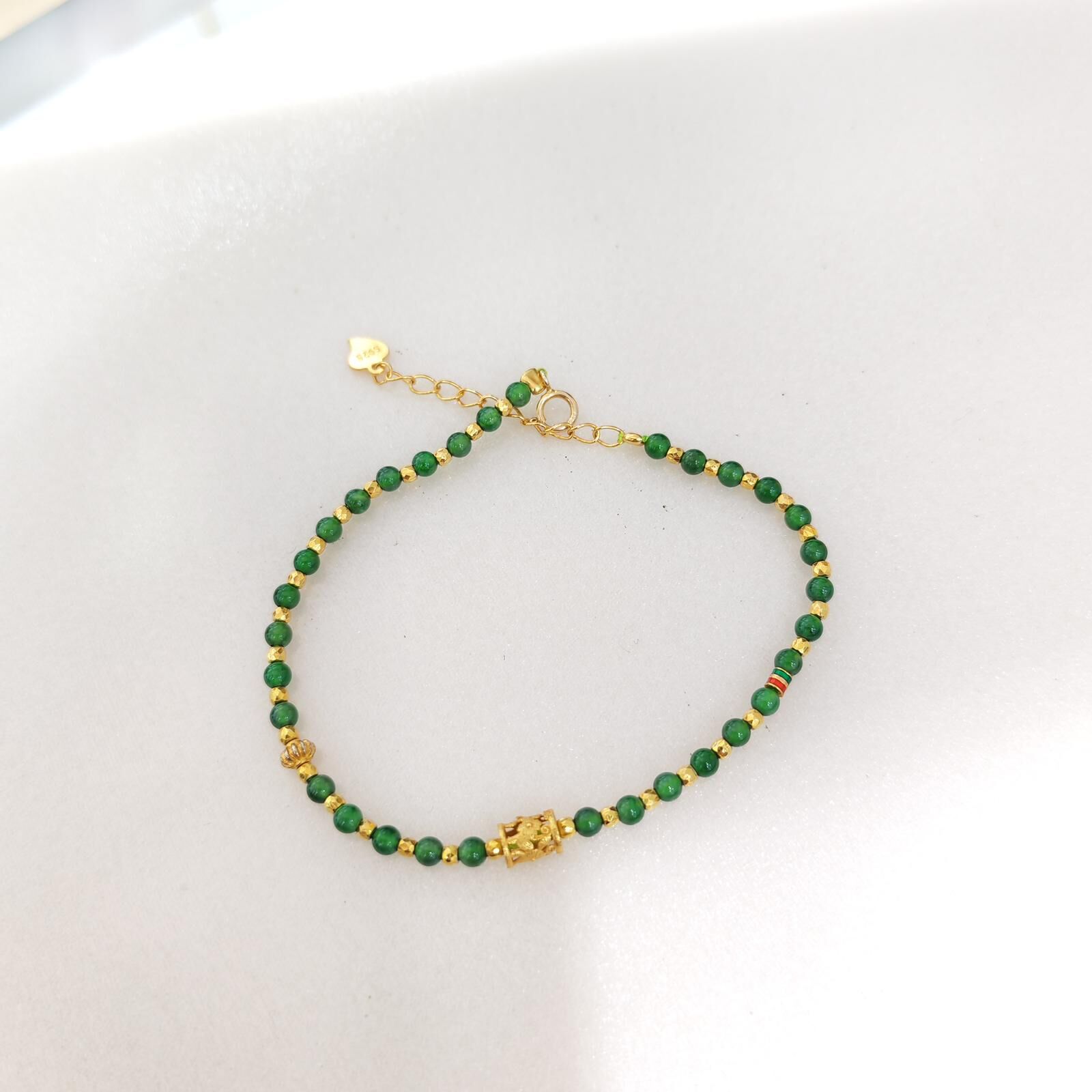 HKAG0411-333 S925銀3mm小米珠手鏈 yy0166 (C33)【連證連盒】