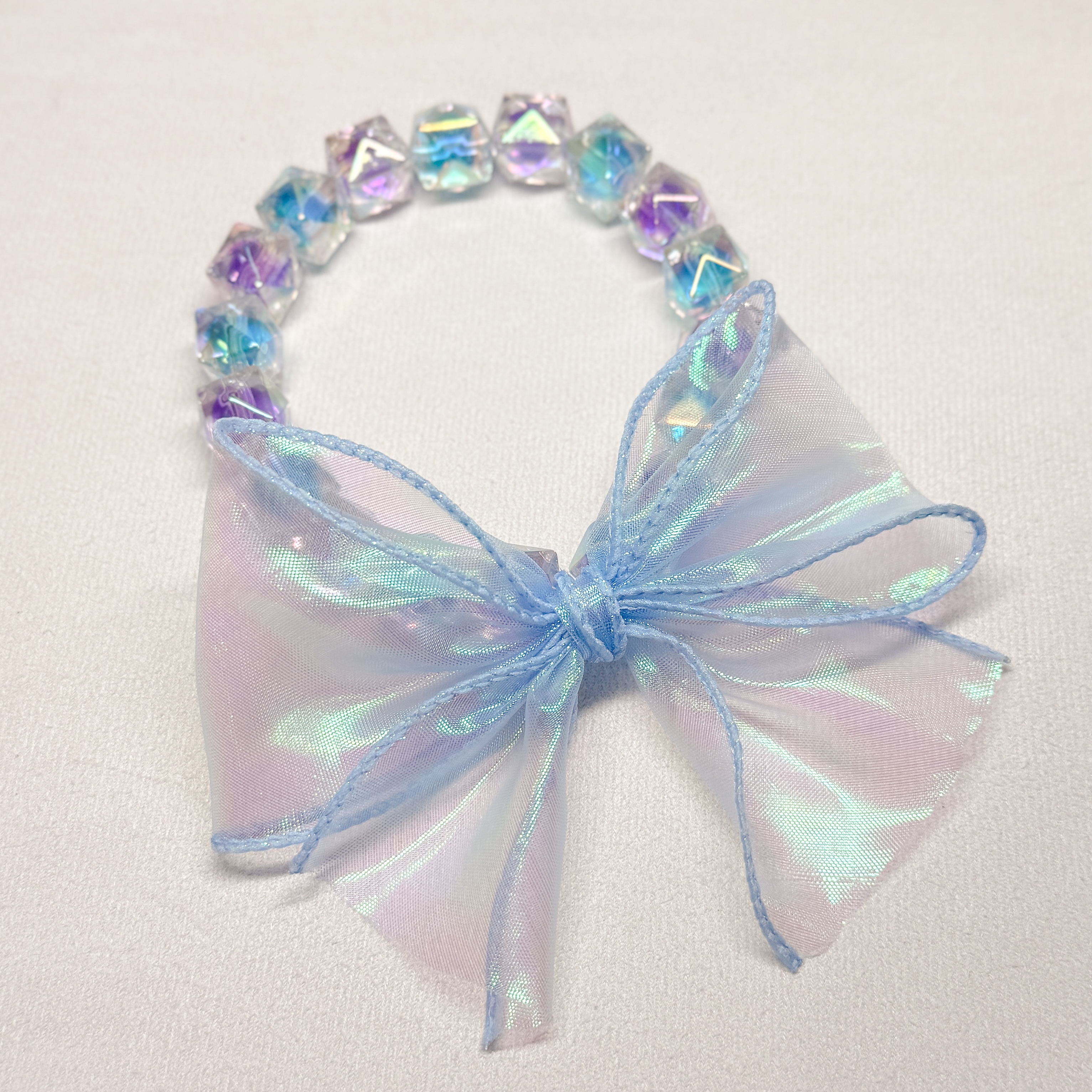 炫彩琉璃蝴蝶結項鍊