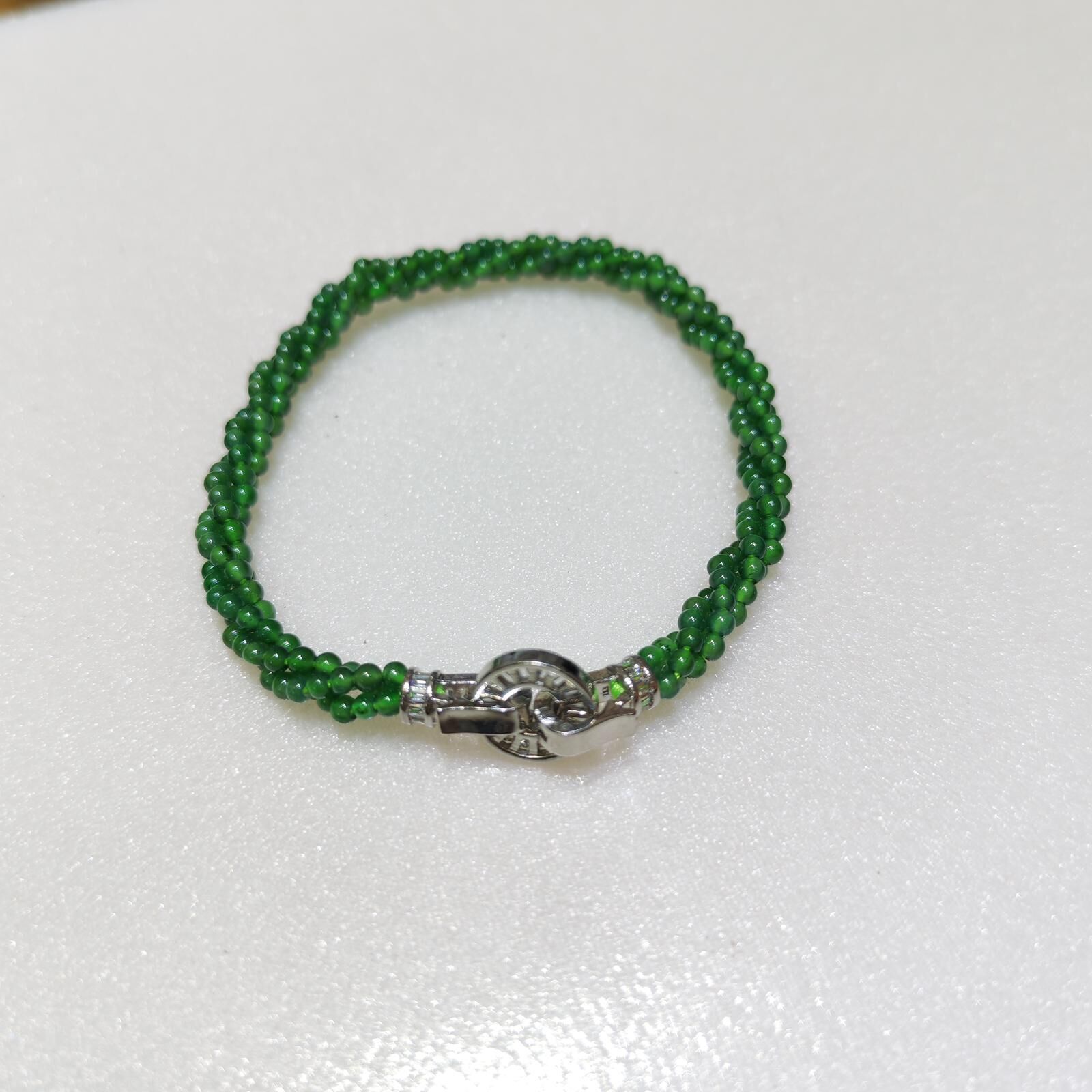 HKAG0411-335 三扭小米珠手鏈 yy0155 (C35)【連證連盒】