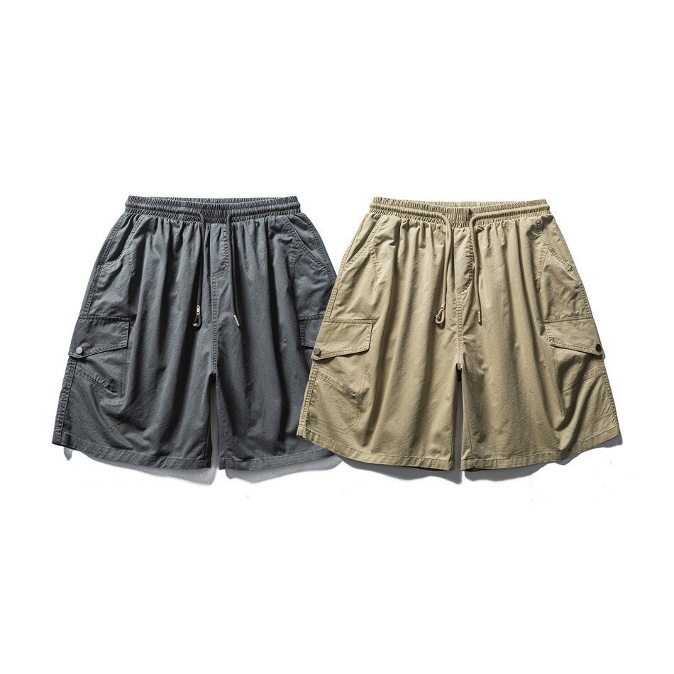 貼袋機能工裝短褲