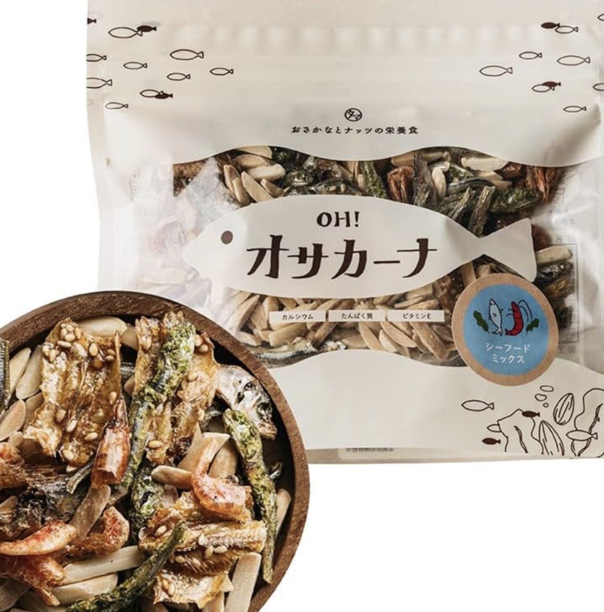 【熱銷600萬包】JP 人氣 No.1 海鮮雜錦 高鈣杏仁味付魚仔 7450 TK260411