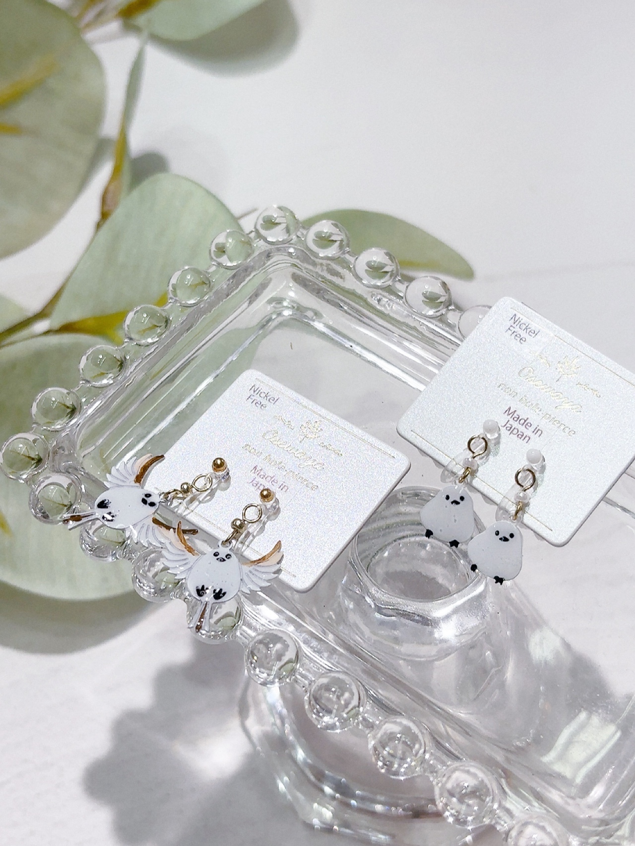 長尾山雀耳夾耳環