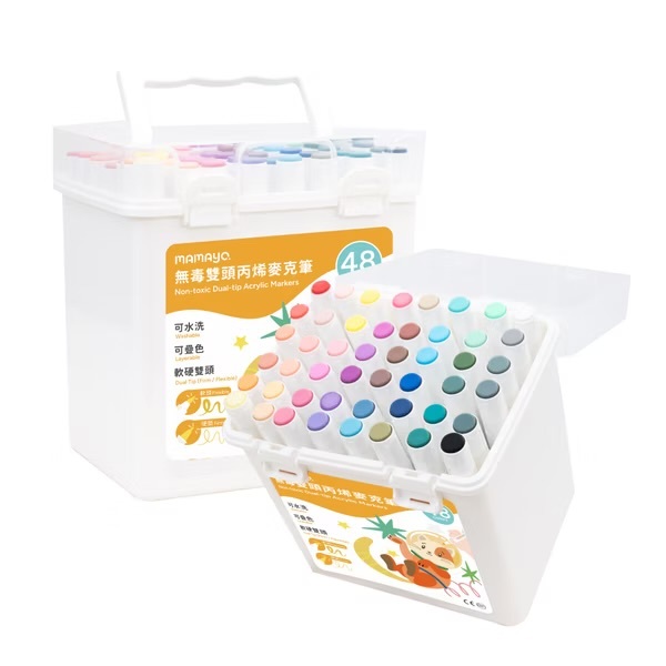【𝐦𝐚𝐦𝐚𝐲𝐨】48色丙烯麥克筆