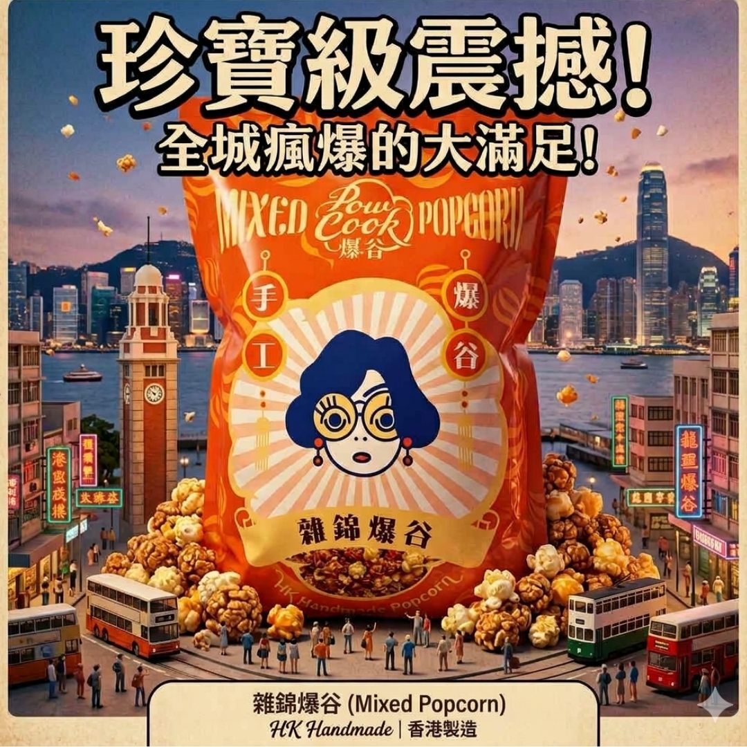 POWCOOKHK - 雜錦爆谷-珍寶套裝(10小包)