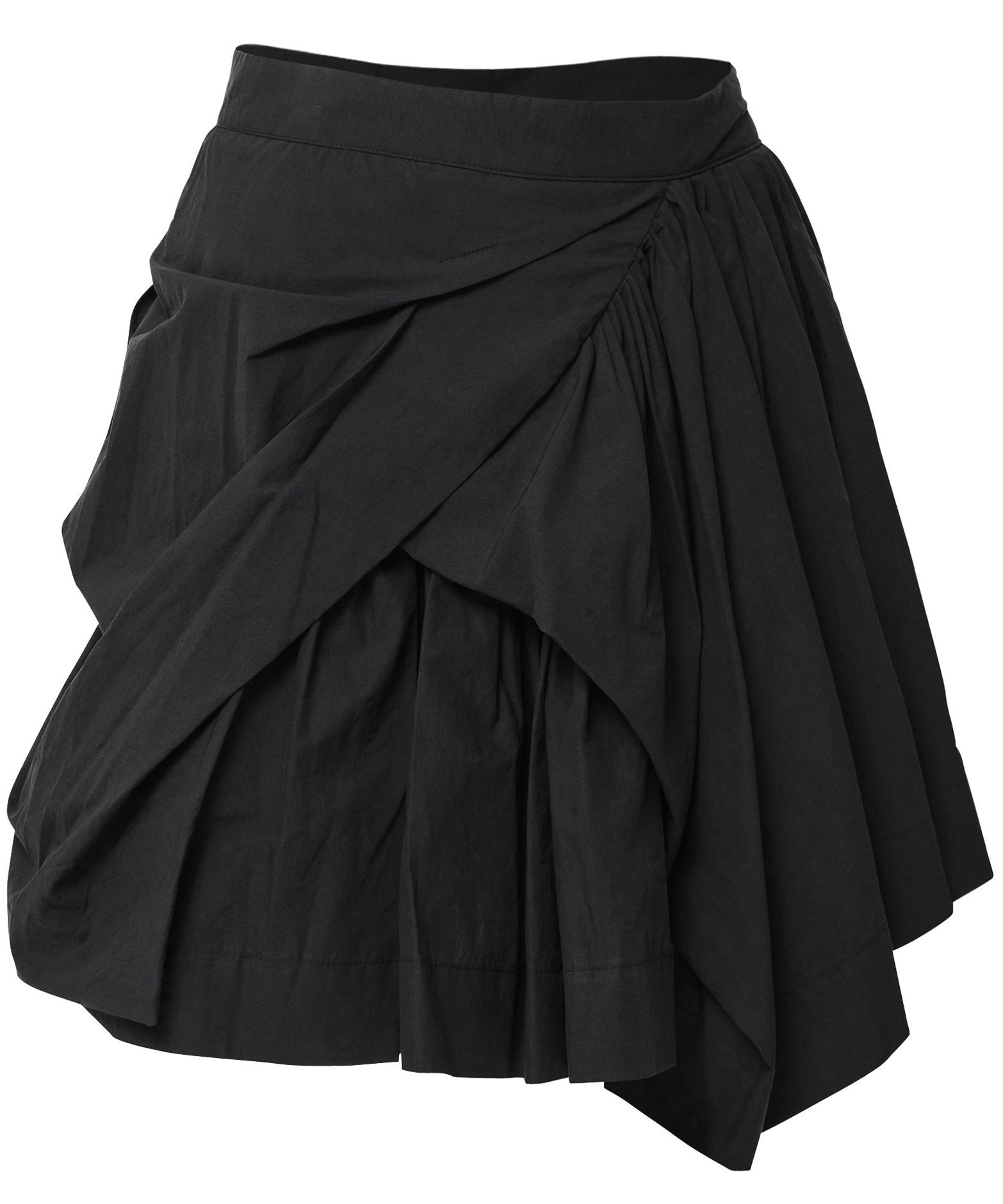 FLAREUP 不對稱垂墜層次裙 FL-252_Black