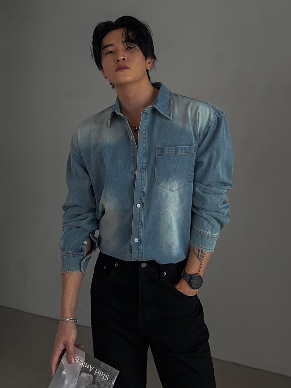 Logan 復古牛仔襯衫