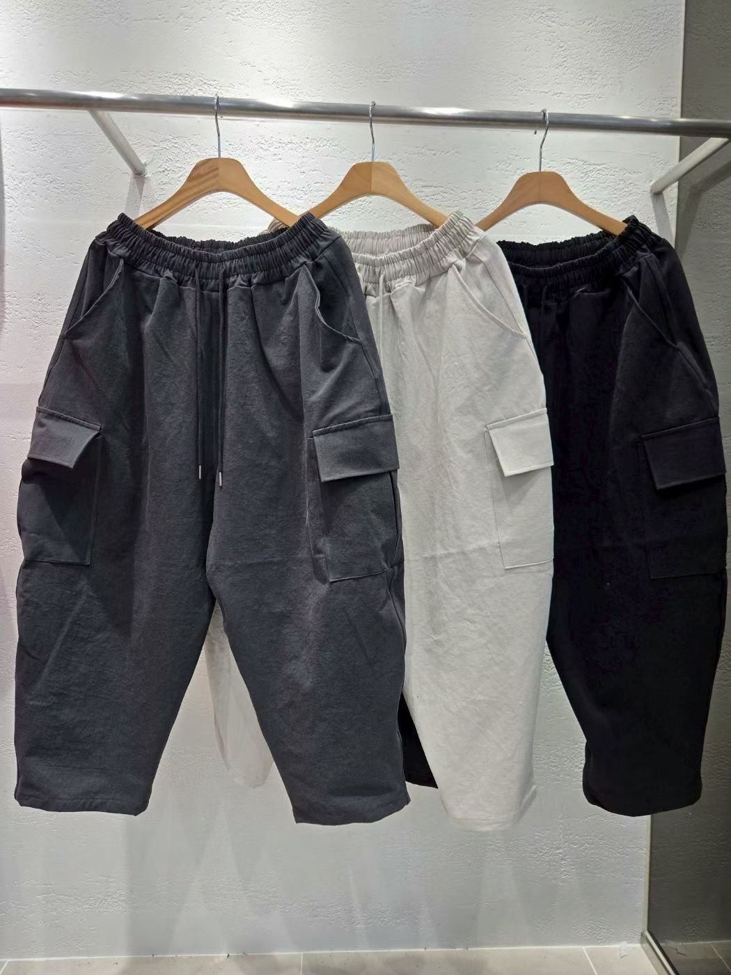 淨色工裝鬆身褲 10.GVTY-0249P