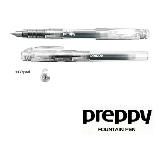 PLATINUM Preppy fountain pen clear