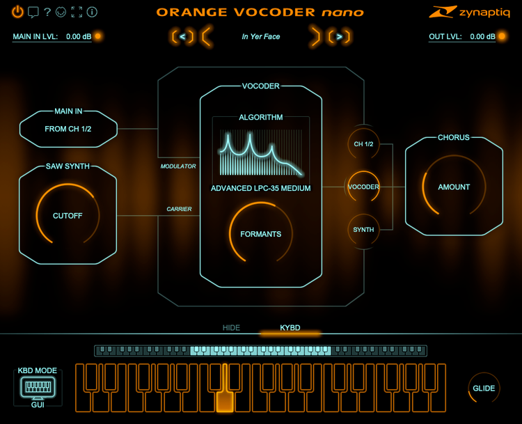 ZYNAPTIQ ORANGE VOCODER NANO｜聲碼器