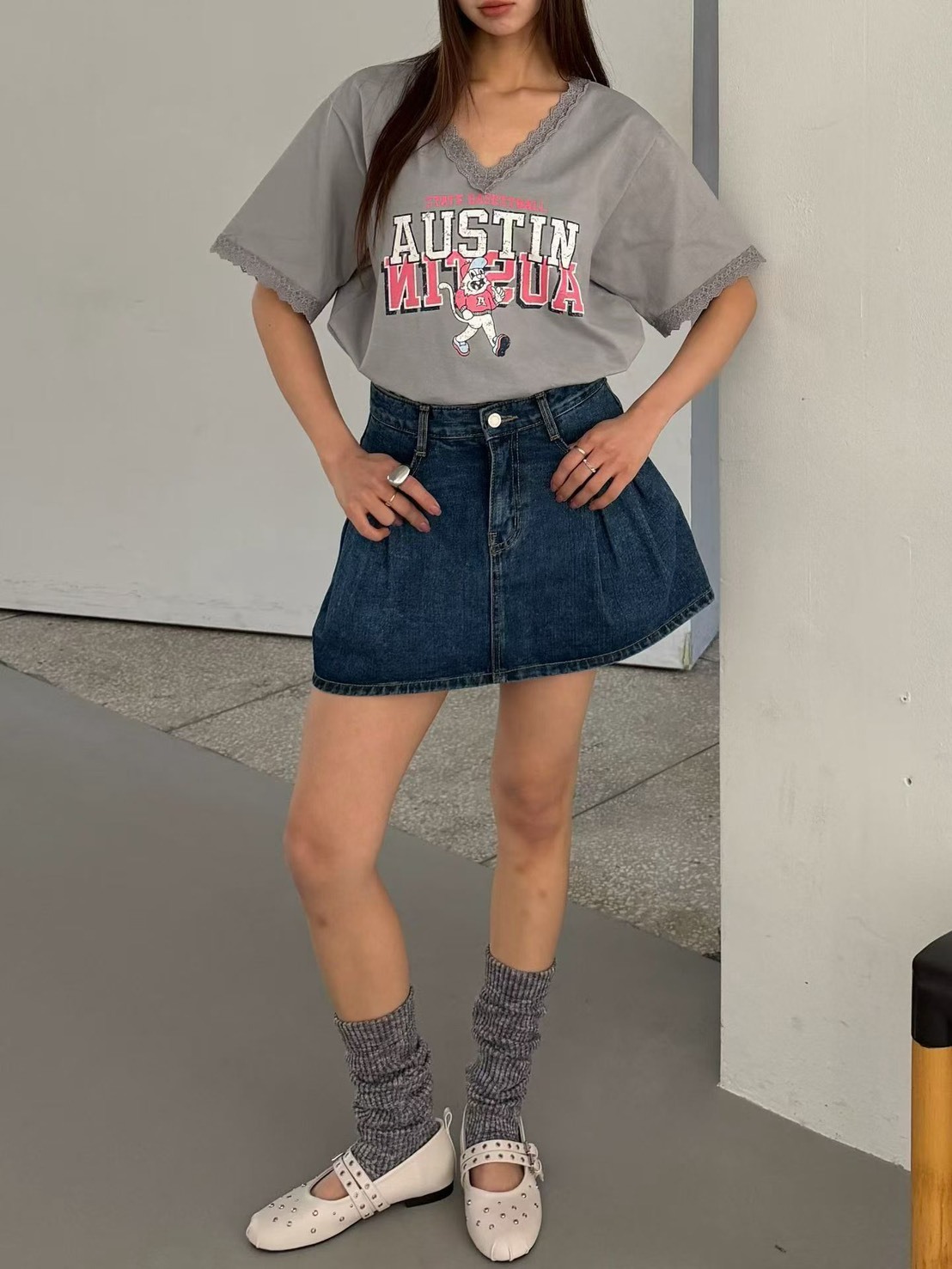 AUSTINV領短袖