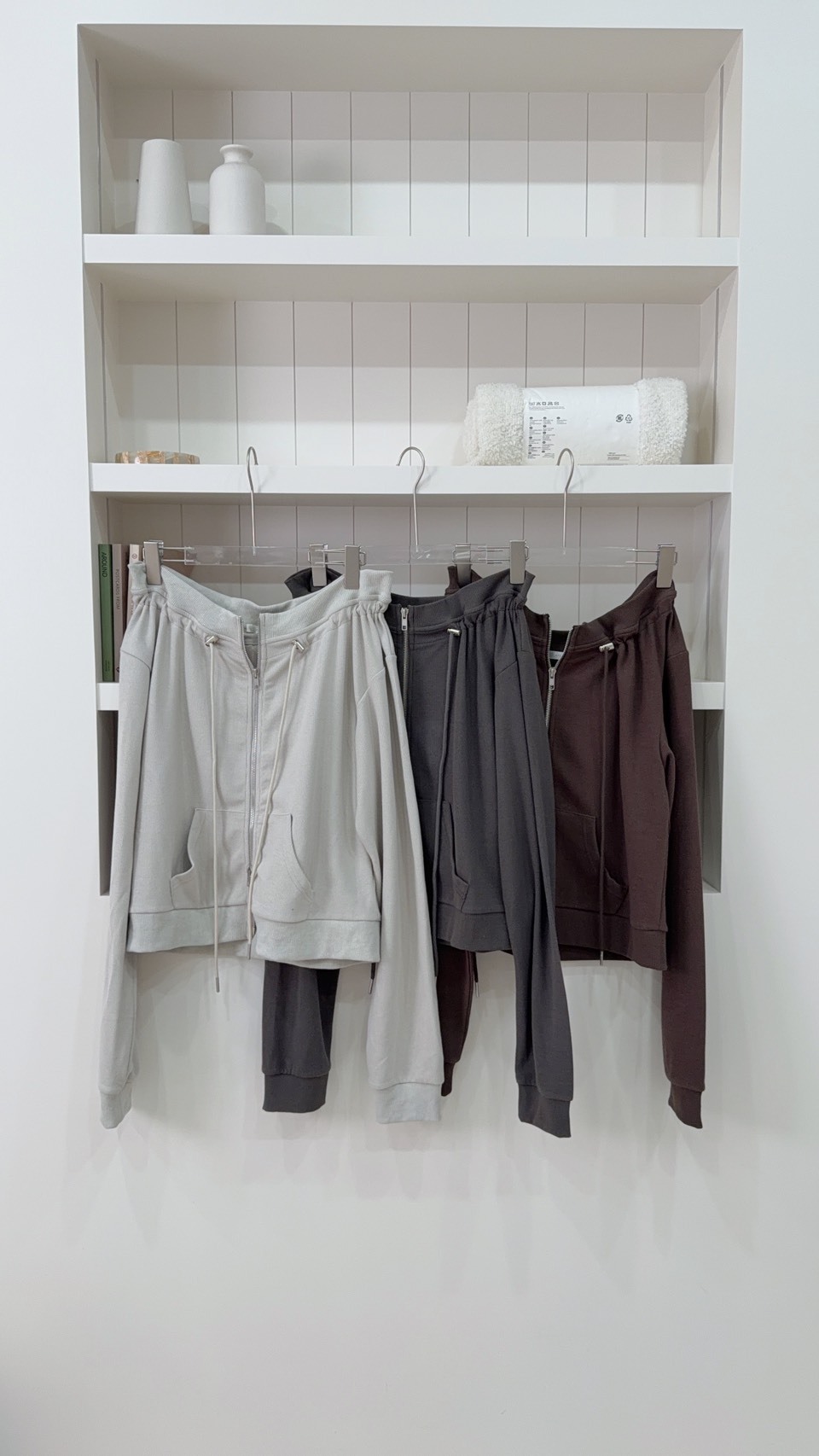 雙拉鏈率性棉上衣 3colors