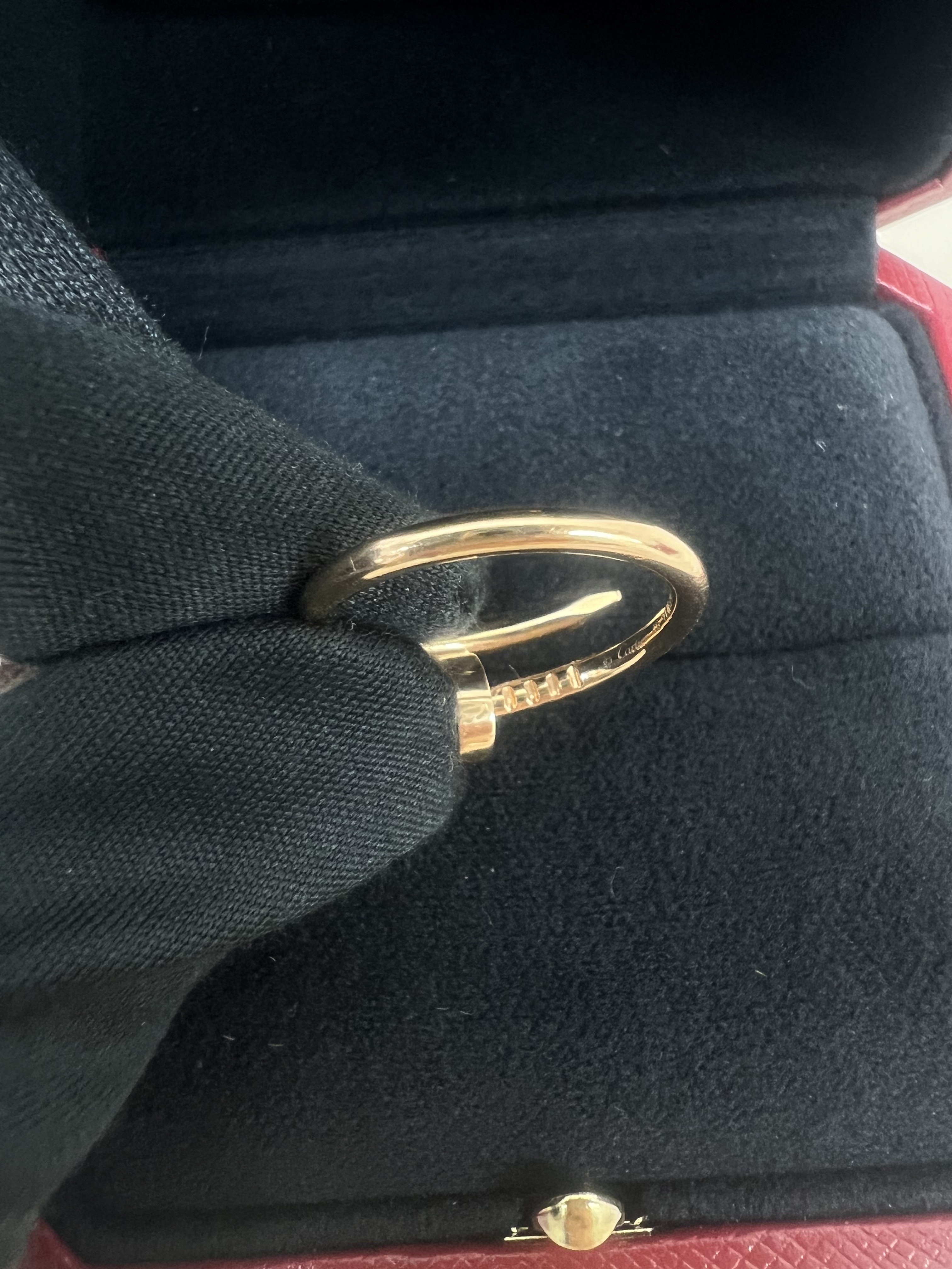 (size 46) Cartier juste en clou ring rose gold
