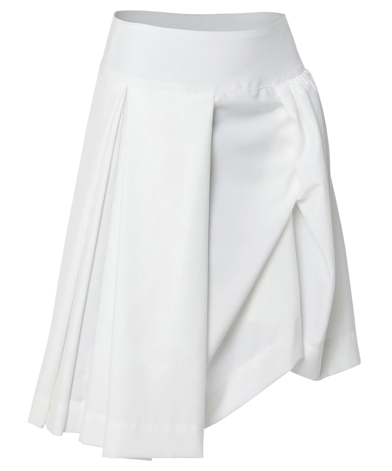 FLAREUP 不對稱垂墜中長裙 FL-248_White