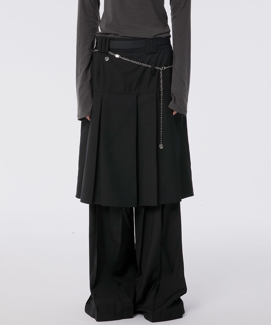 FLAREUP 百褶中長裙 FL-243_Black