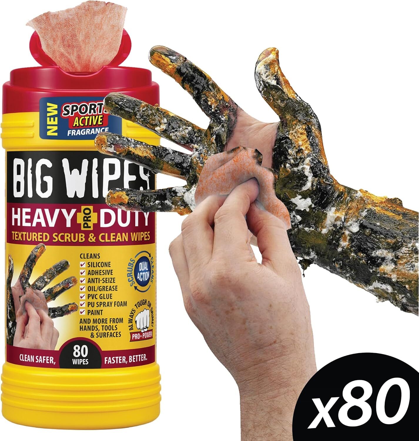 BIG WIPES｜神奇去污擦手紙（油漆、矽利康、黑油一擦就乾淨）