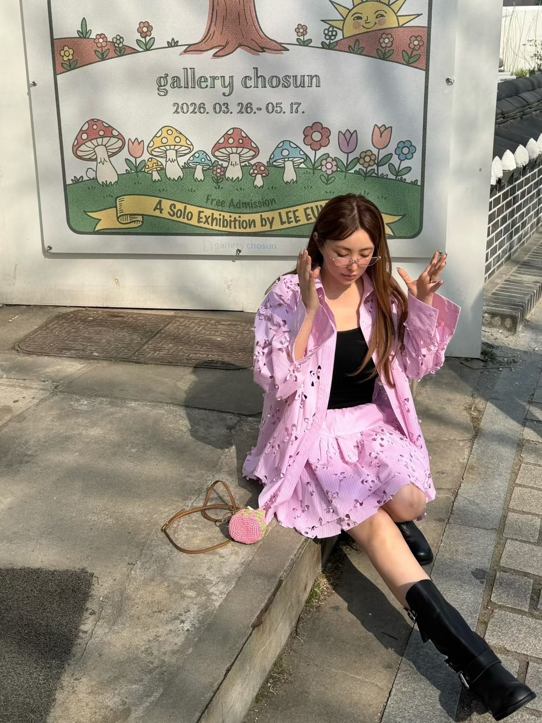 洞洞花休閒襯衫  短褲裙(分售)