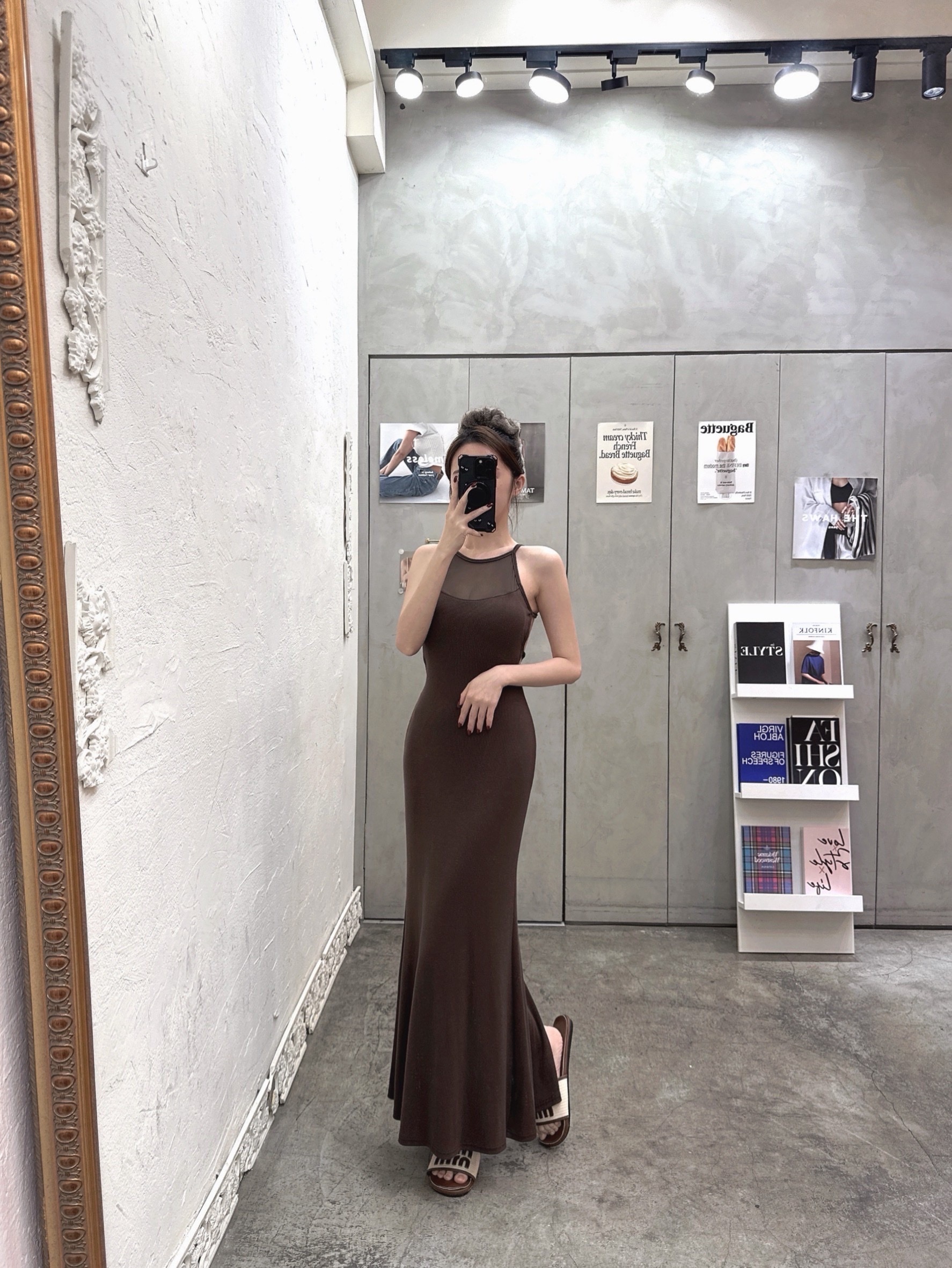 [新品九折優惠] 🇹🇼網紗美背削肩洋裝｜前面優雅・後面驚喜