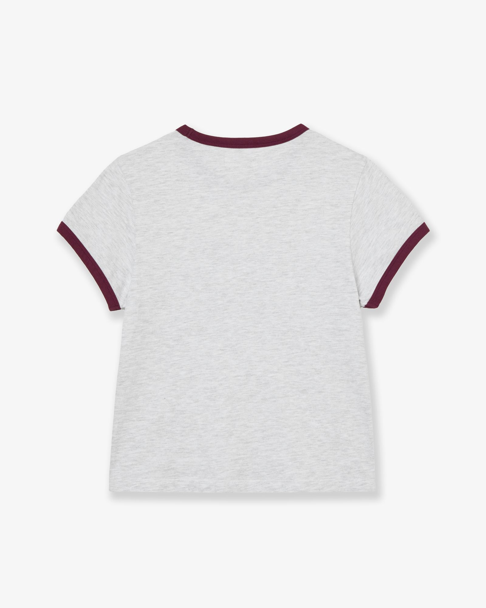 AEAE 網格Logo撞色領口TEE AE46SWTS002LGY