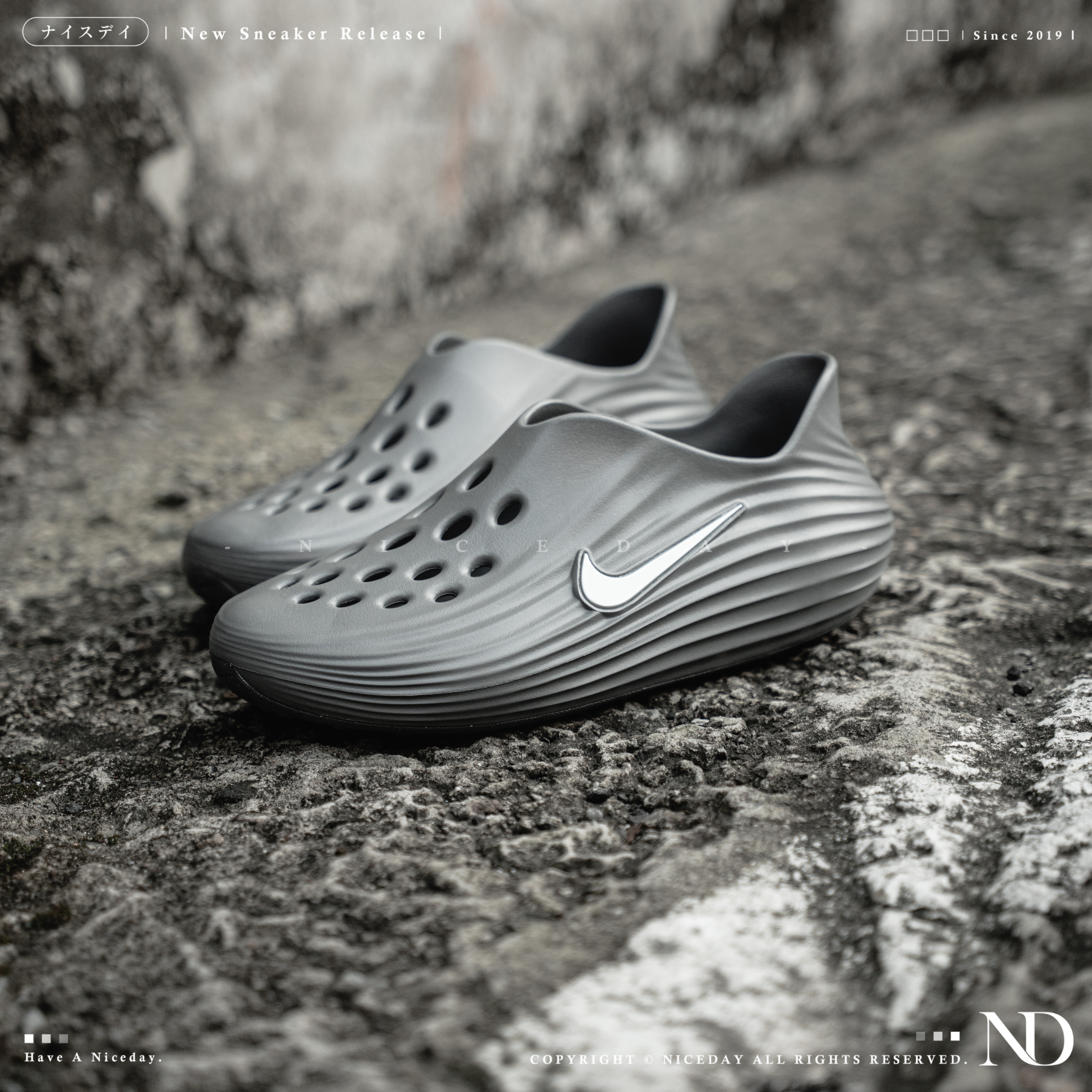 NICEDAY 現貨 Nike React X Rejuven8 "Grey" 水泥灰 防水 HV5060-002