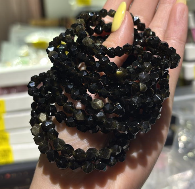 260411 - C30 5mm+珠寶切金曜石手串（2條）（孤）