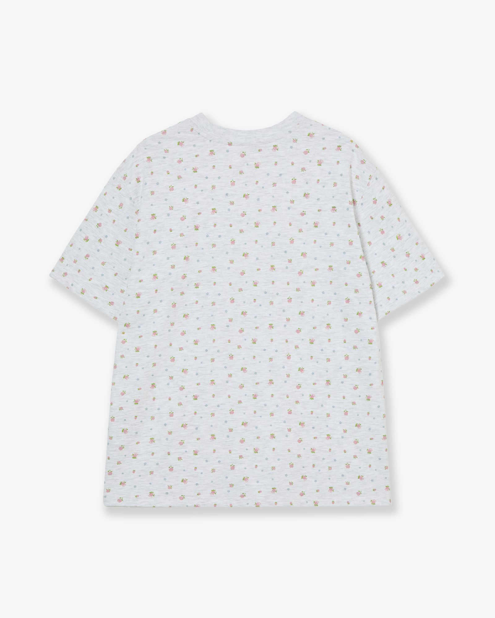 AEAE 花卉 Logo 短袖 T-shirt 淺灰 AE46SWTS006LGY