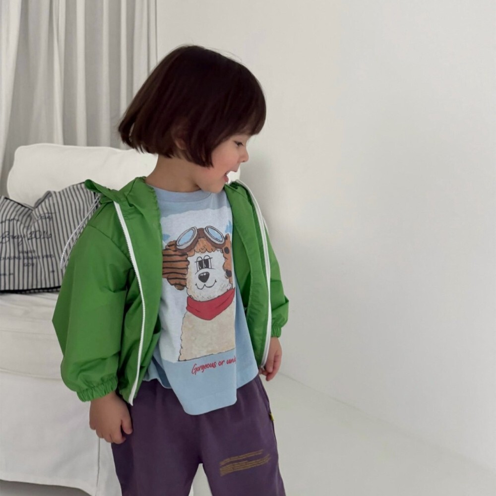 【親子】90-150 Gou 飛行員狗狗上衣 2色