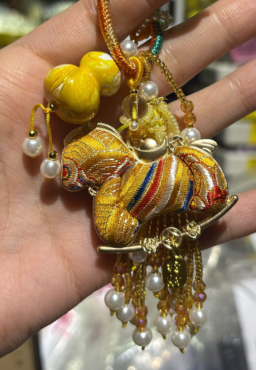 260411 - C45 宋錦馬上有錢+大漆葫蘆掛飾（檸檬黃）