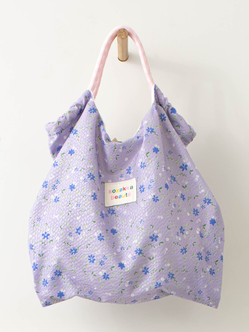 zakka小碎花手提托特包