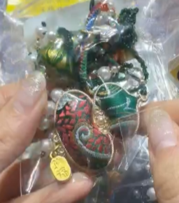 260411 - C50 宋錦葫蘆+大漆葫蘆掛飾（深綠）