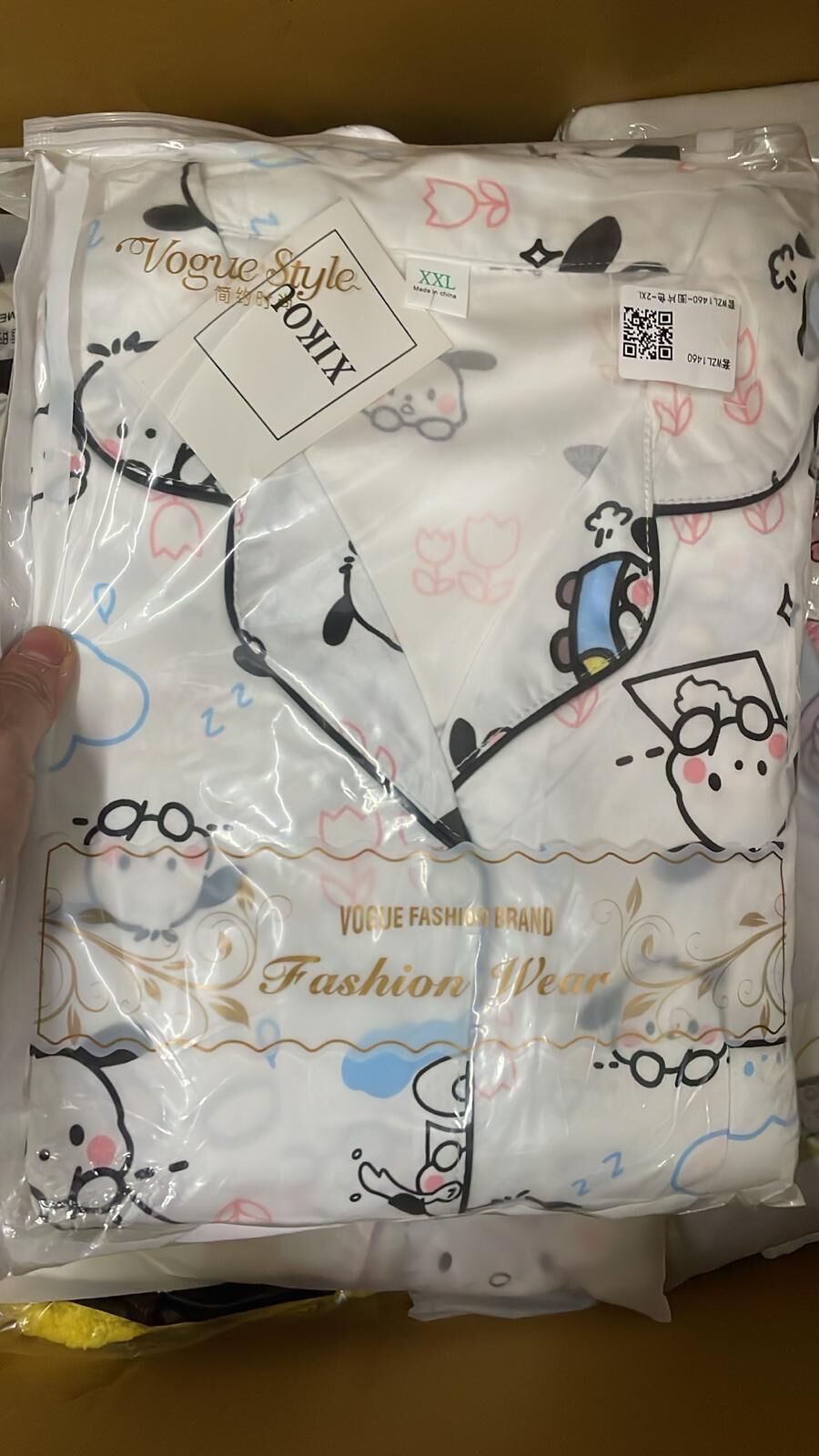 現貨 SANRIO 夏季牛奶絲睡衣3件 套（#919大E)