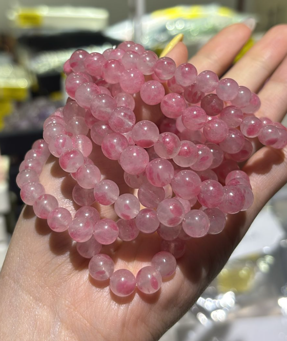 260411 - C65 8mm+頂級薔薇櫻花雨手串