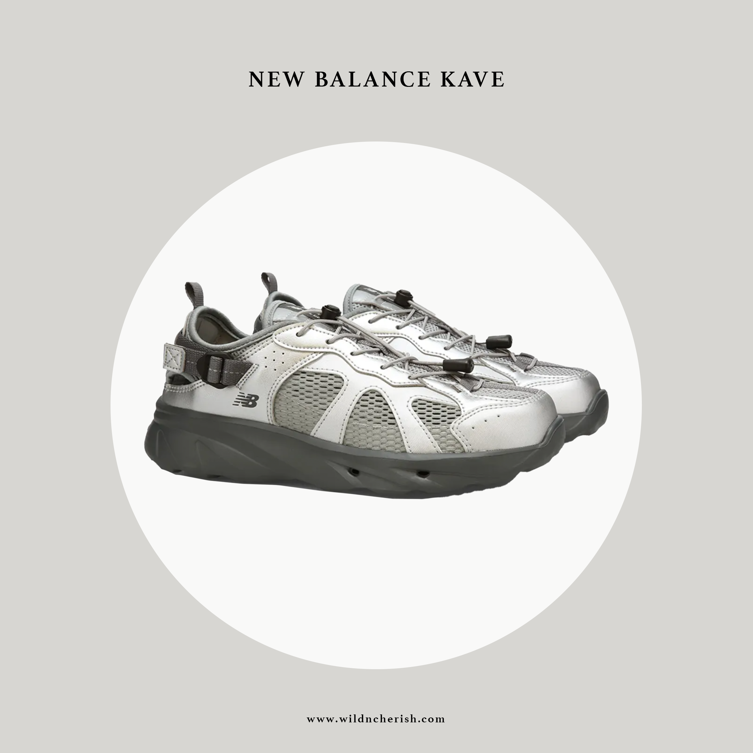 預訂 | New Balance Kave 韓國限定 涼鞋 銀灰色