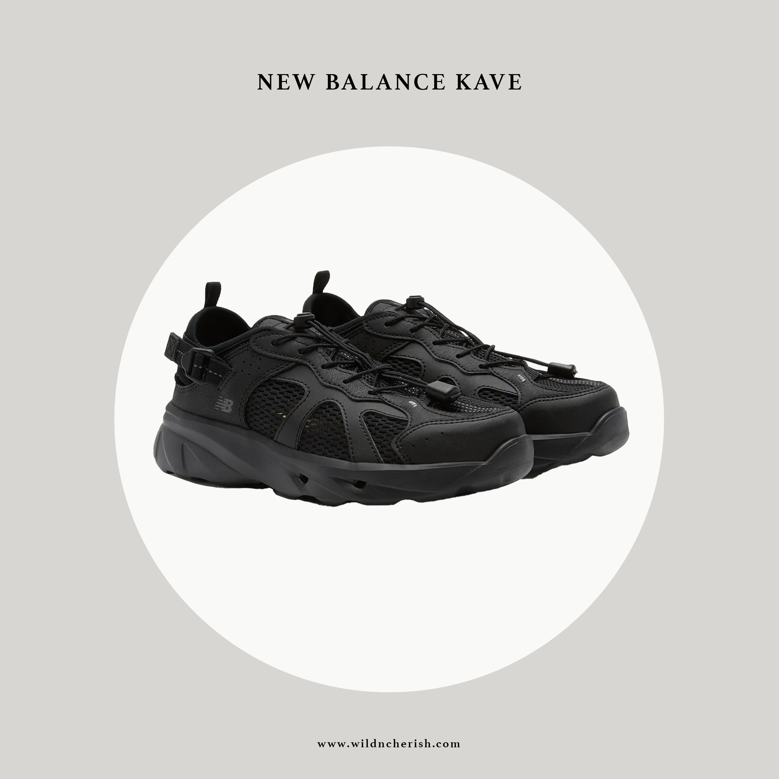 預訂 | New Balance Kave 韓國限定 涼鞋 黑色