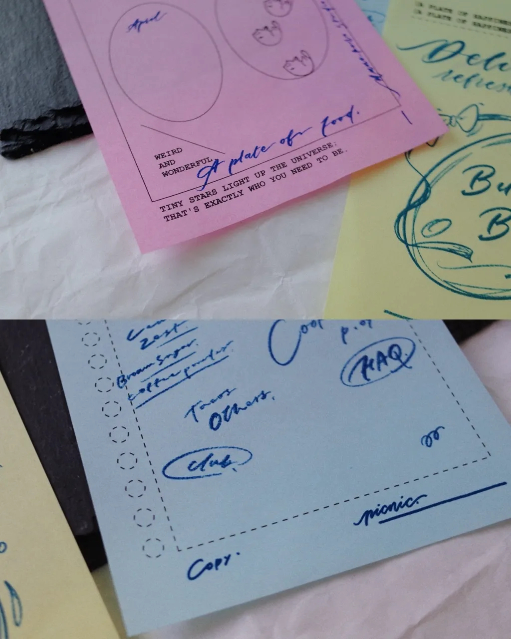 Butter Butter 120枚 三聯單式便條紙｜茄子先生