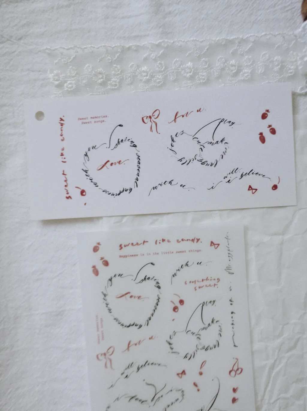 Sweet picks 2入轉印貼紙｜茄子先生