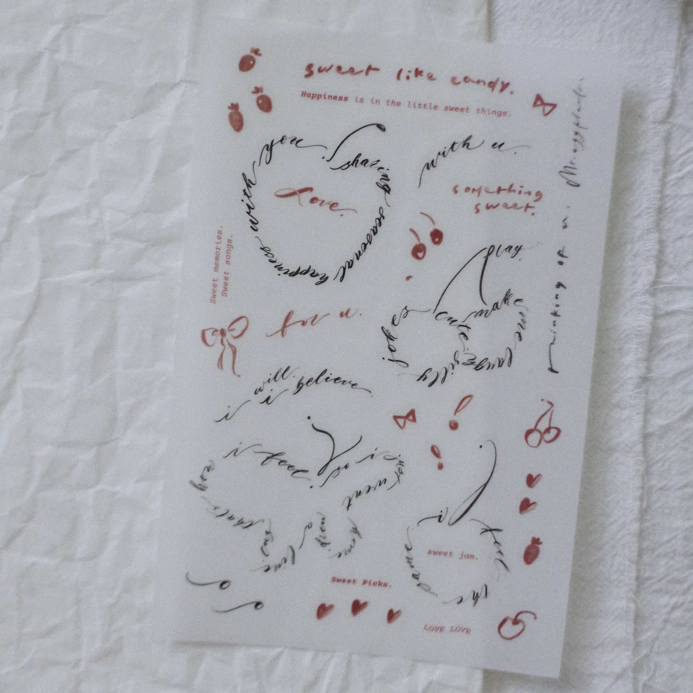 Sweet picks 2入轉印貼紙｜茄子先生