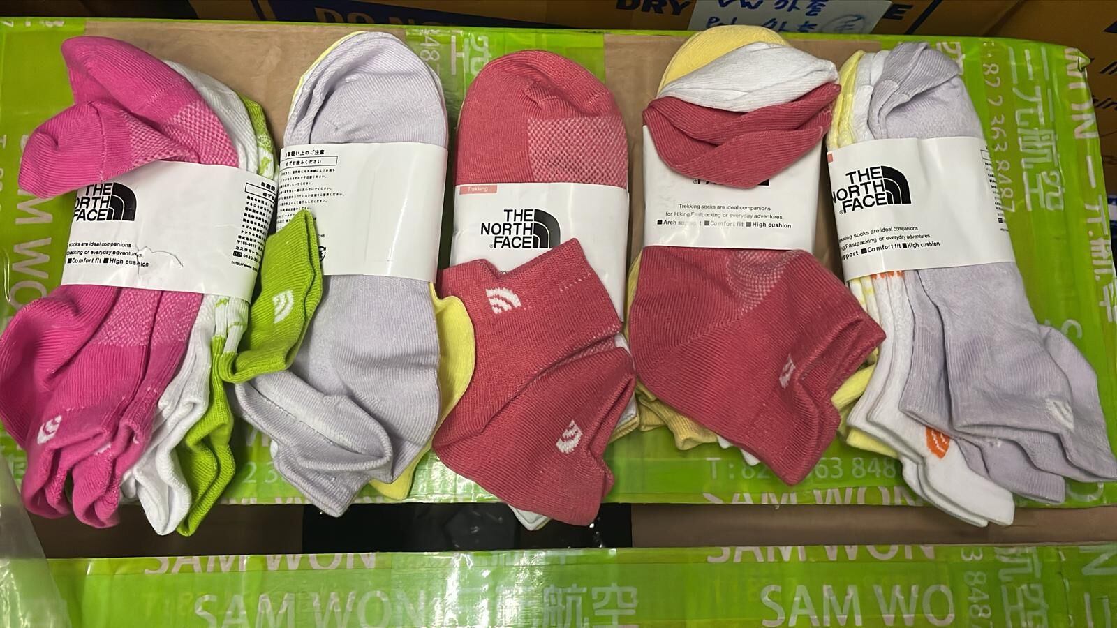 現貨 TNF運動船襪（一pack三對)（#919大E)