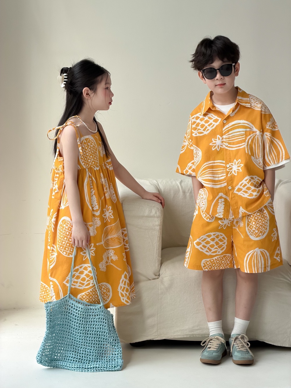 兄弟姐妹一起穿_熱帶水果套裝/洋裝