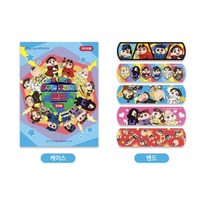 韓國 蠟筆小新 膠布50片