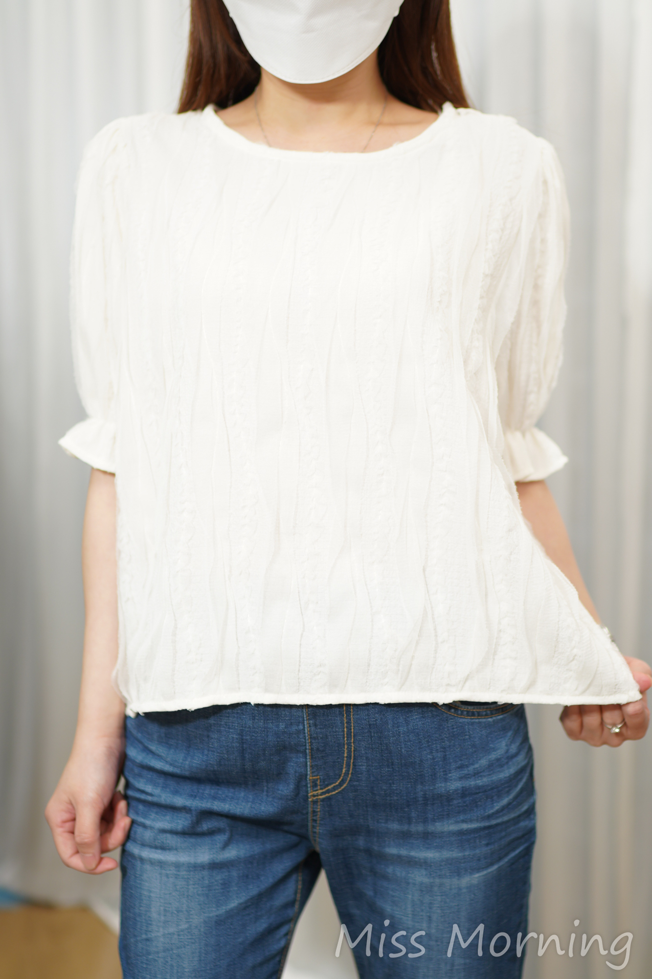 軟熟紗紗氣質感上衣(15149)