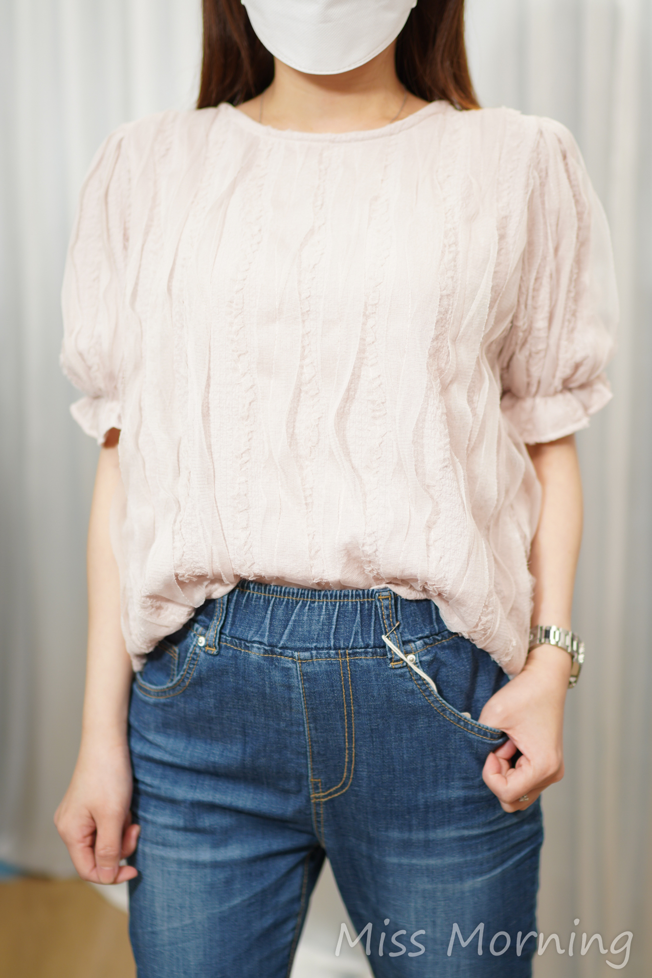 軟熟紗紗氣質感上衣(15149)