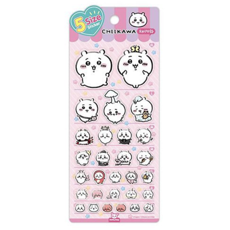 Chiikawa 五種尺寸 果凍貼紙