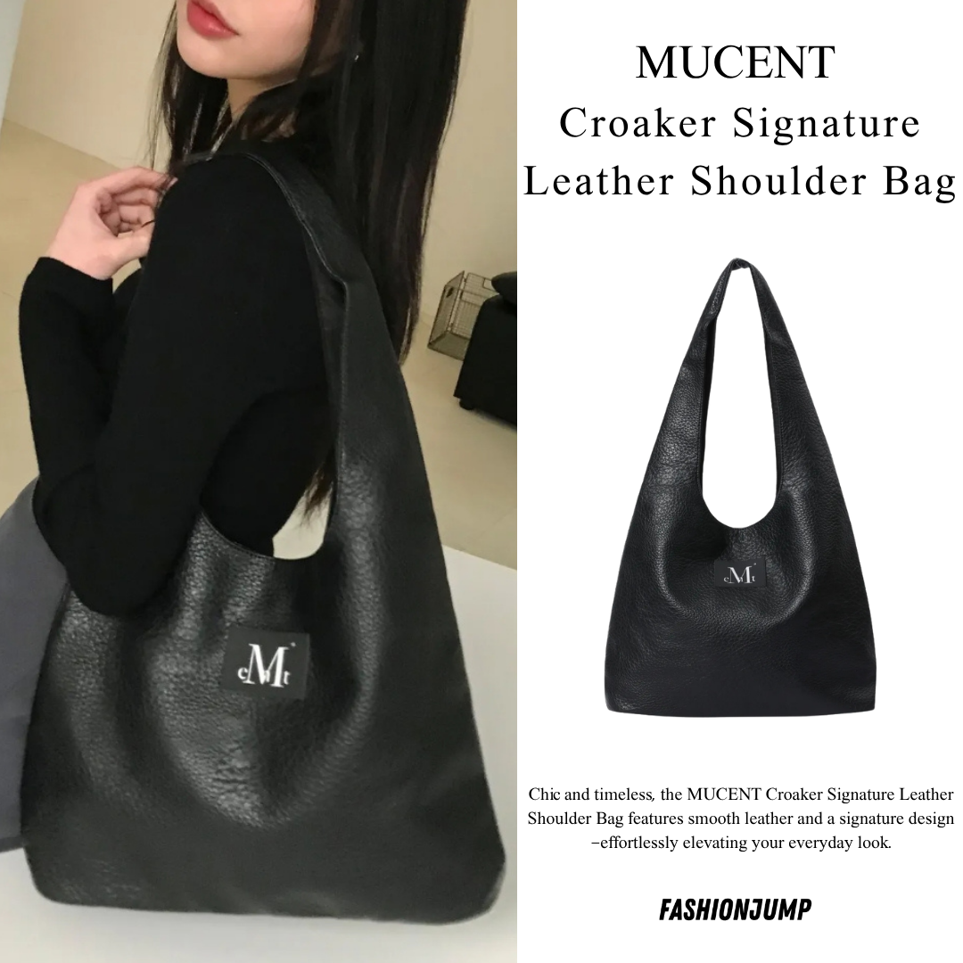 （現貨）韓牌 MUCENT CROAKER 皮革 荔枝紋 單肩包 P00000TY