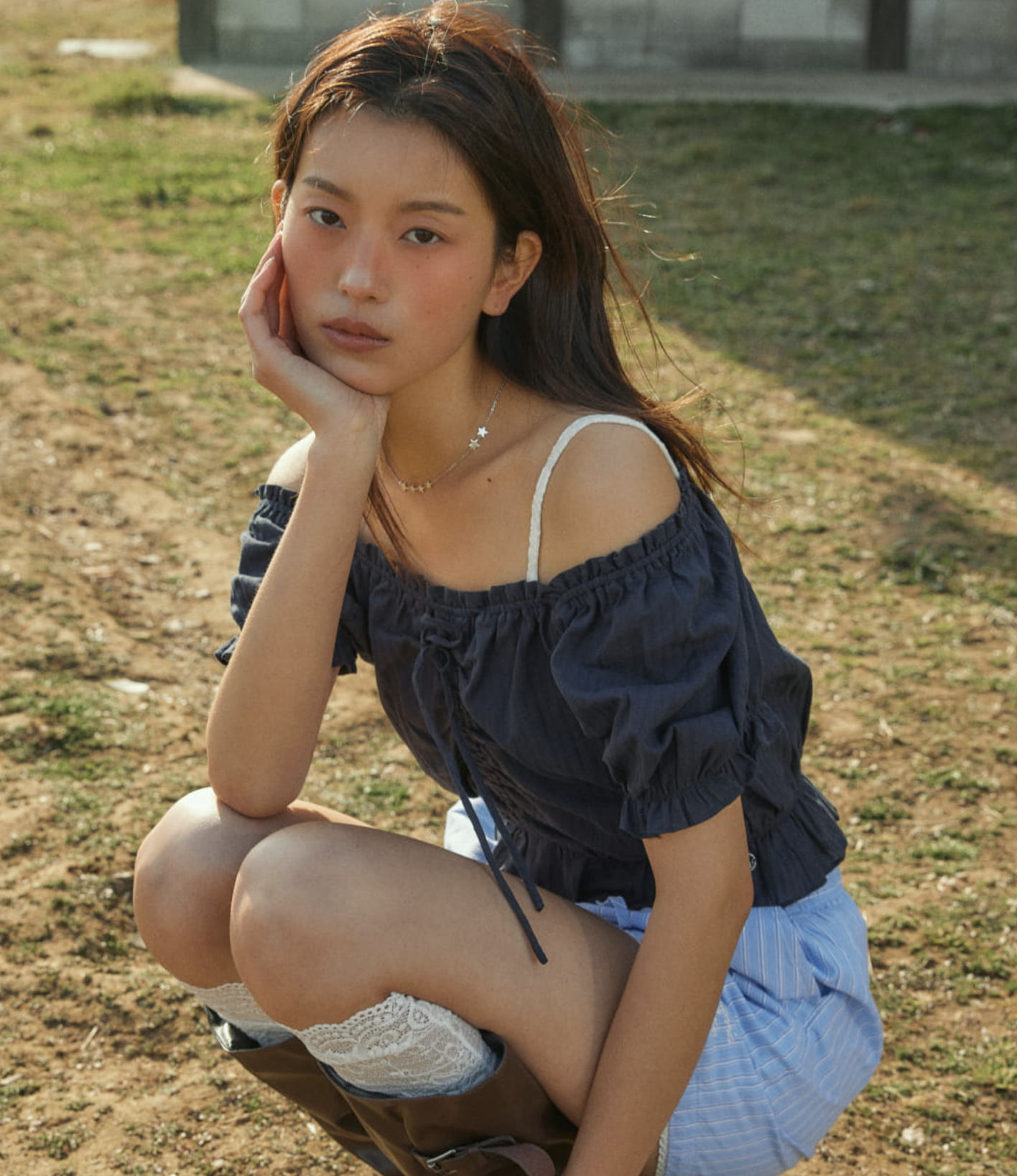 【入LIVECODE重温減至$258一件😱🔥】【WHO.A.U春夏開季🔥】Dobby Shiring Blouse (3 Colors)