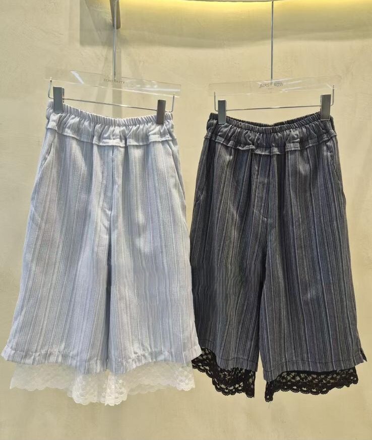 EY03  條子LACE 褲  腰 25-39   HIP44  長 27   $519 (一口價)