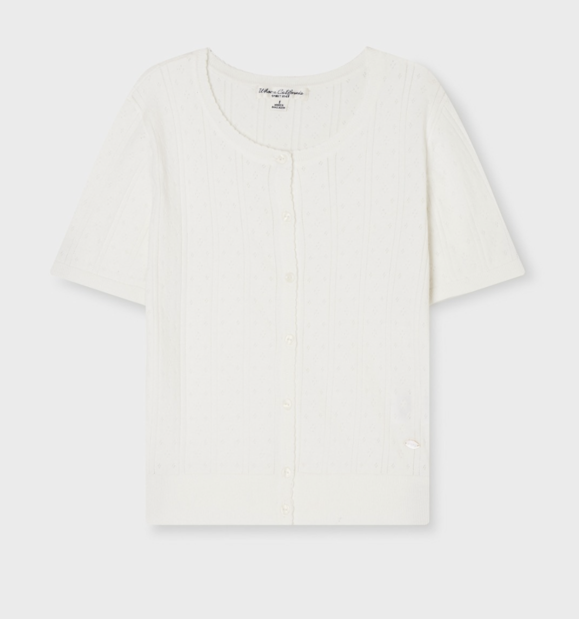 【入LIVECODE一件減至$238😱🔥！】【WHO.A.U春夏開季🔥】Punching Skashi Short Sleeve Cardigan (3 Colors)