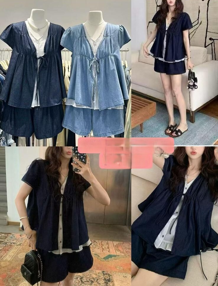 KT04  (1  SET )    內胸40   長24   /   外胸60    長24    /   橡根褲 腰 24-40 HIP52   長 20   $499 (一口價)