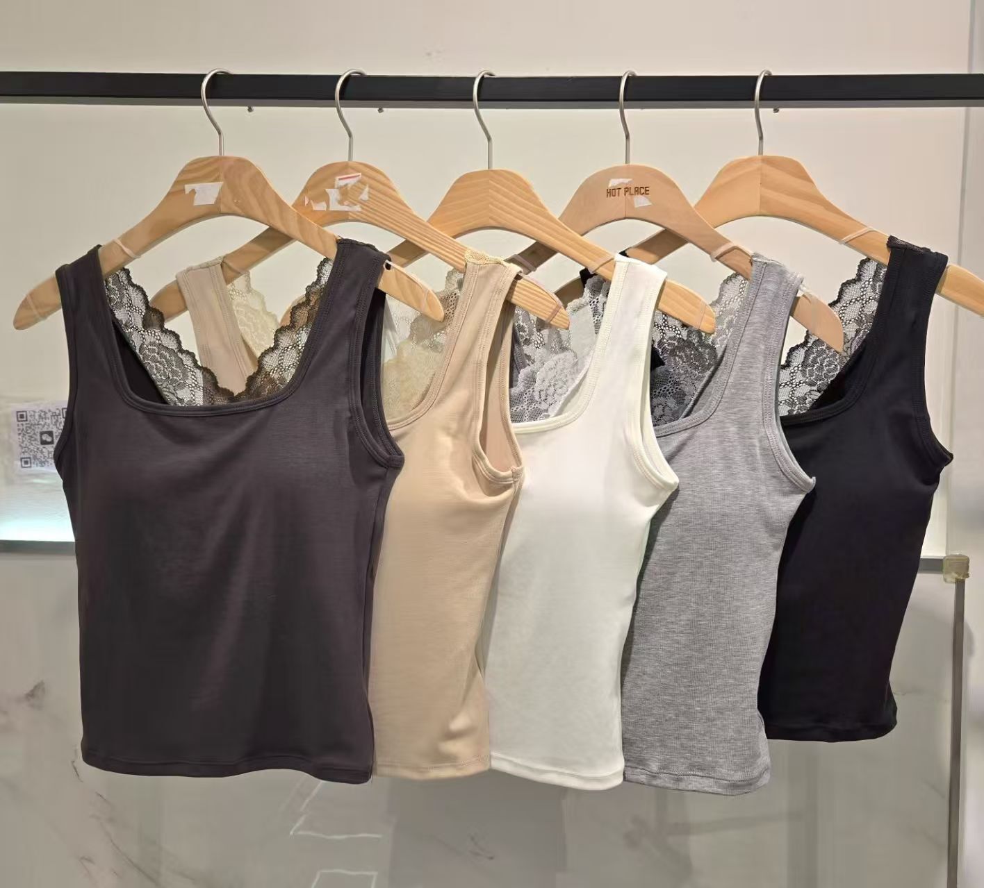 HP6040 後背拼蕾絲背心